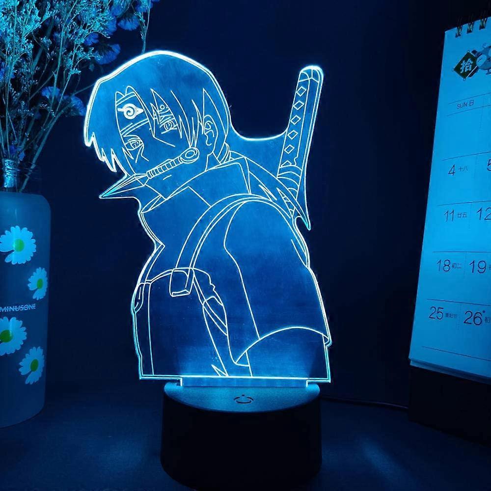 3D Illusion Night Light Remote 16 Colors Changing Uchiha Ita