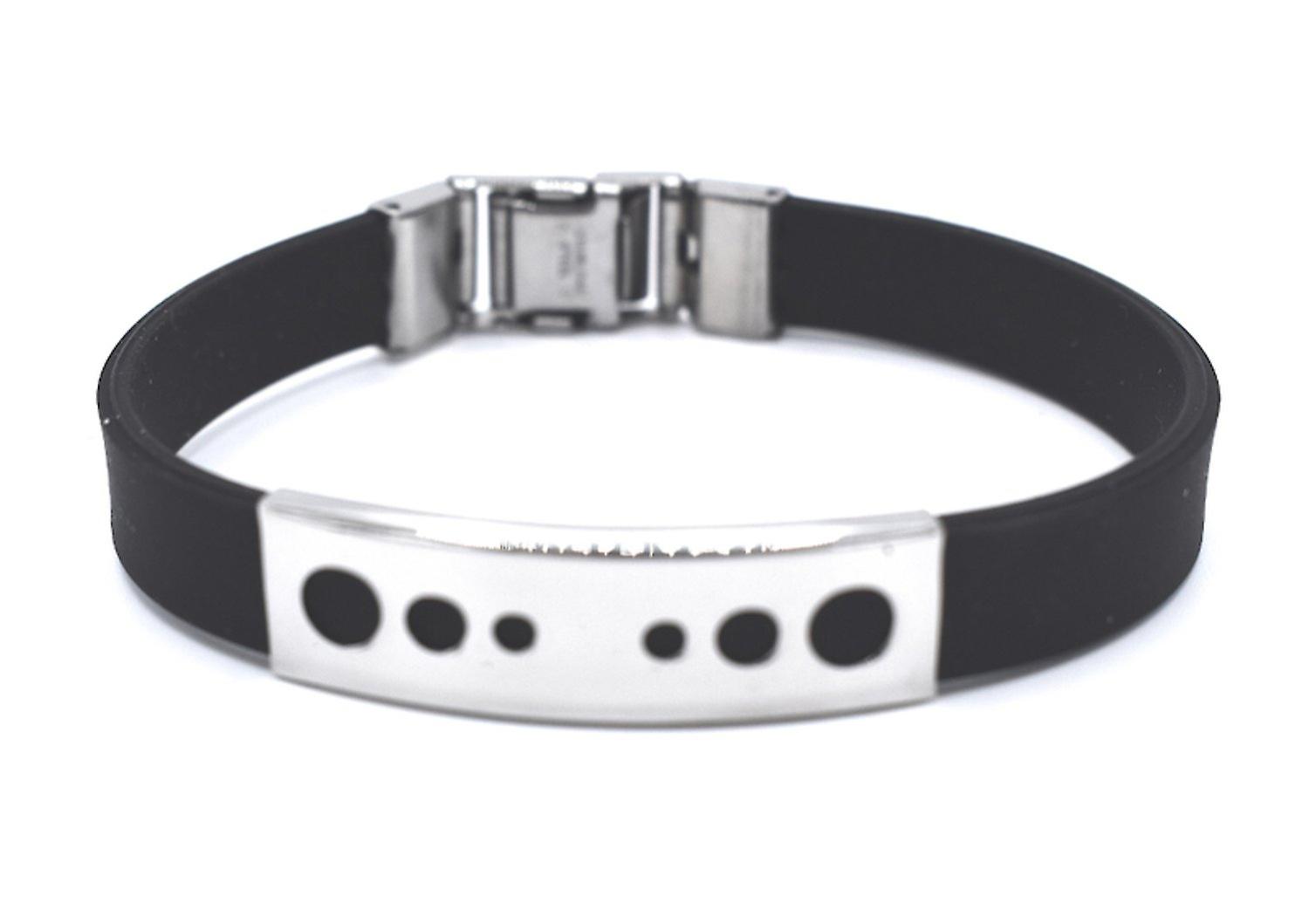 Circles black bracelet