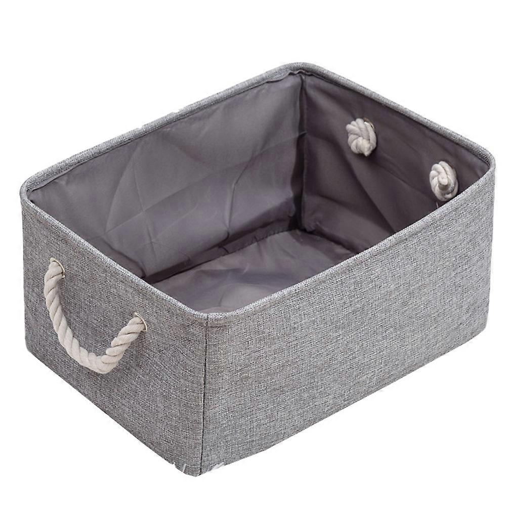 Storage Basket Bins - Decorative Baskets Storage Box Cubes Containers With Handles For Clothes Storage Toys, Books, Home, Office Blue