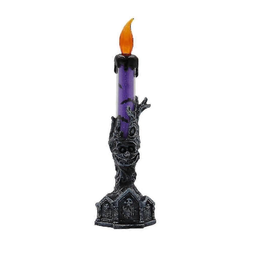 Decorative Twinkling Candle Purple Led Candle Light