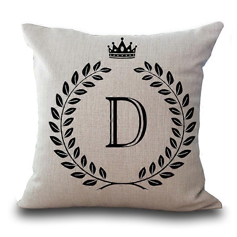 Kuddfodral Heminredning Mode Engelska bokstäver Print, D