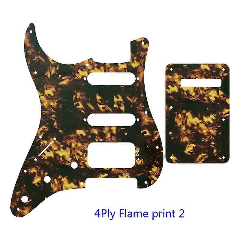 Custom Guitar Parts -For US Fd Left Handed 11 Holes MIM Start SSH Humbucker Guitar Pickguard Back Plate Scratch Plate