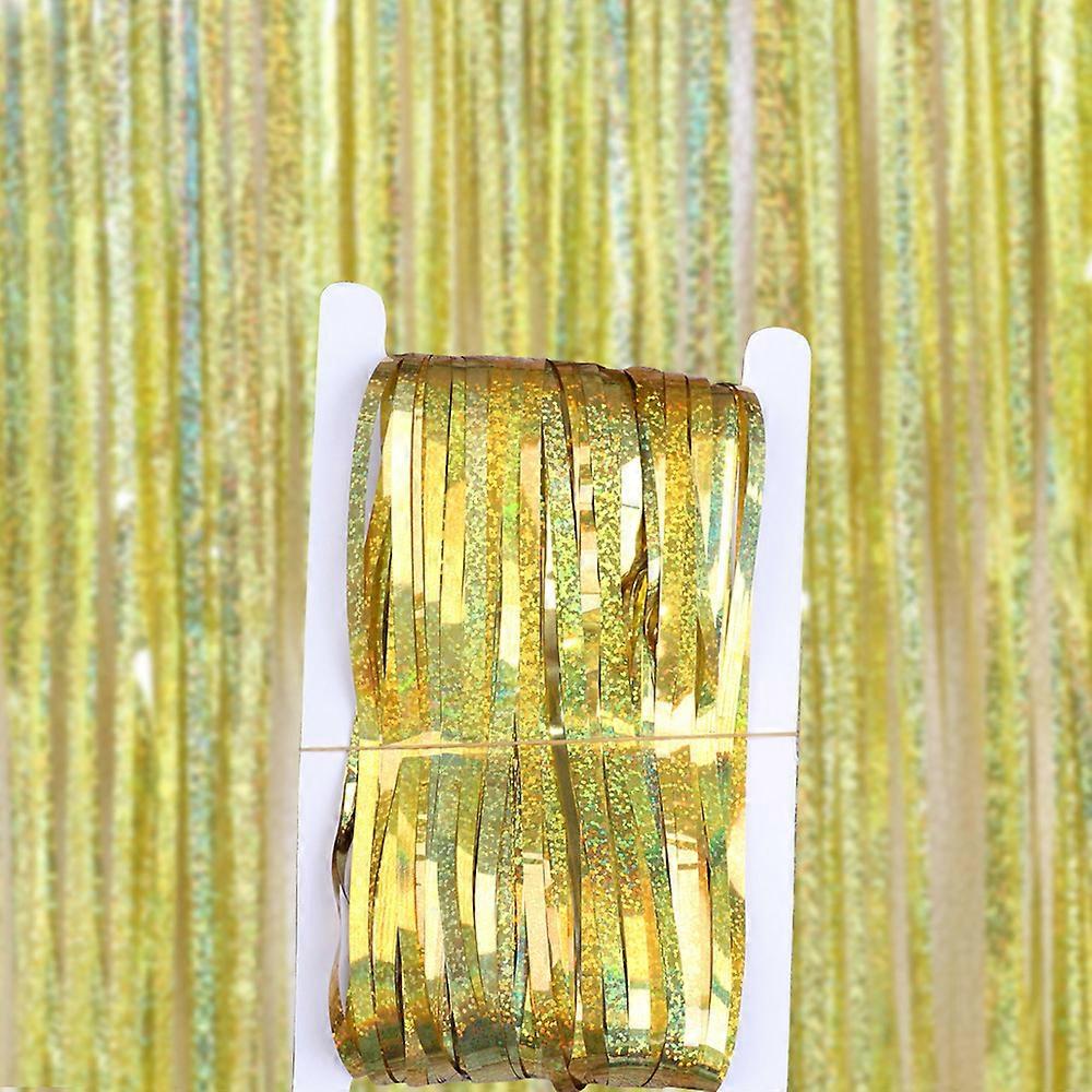 Fransenvorhänge - 2 Packungen 3.28ftx6.56ft Sparkle Curtains Party Dekorationen Photo Booth Dekorationen Party