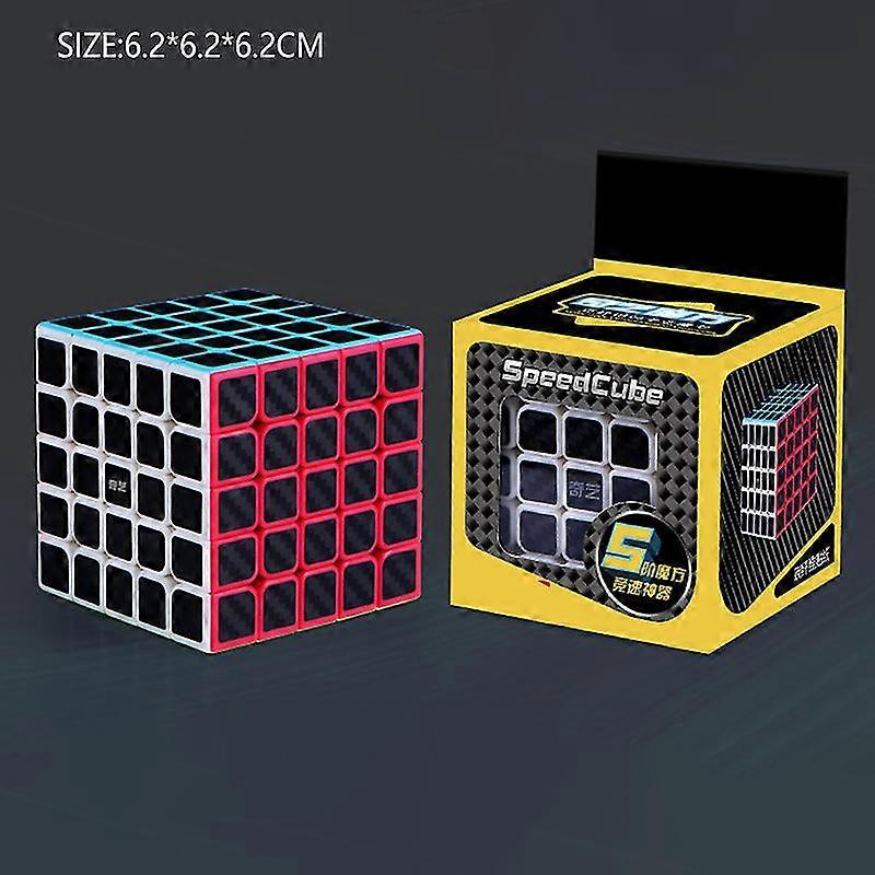 Carbon Fiber Cube 2x2 3x3 4x4 5x5 Pyramid Sq1 Skew Megaminx Professional Magic