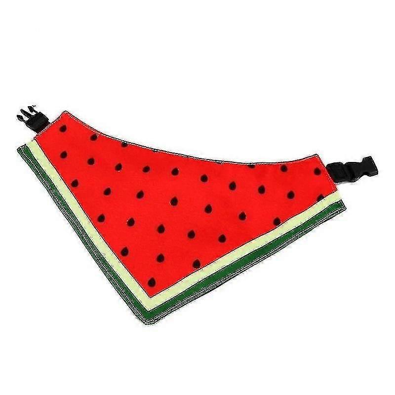 Watermelon Pattern Dog Scarf Three-Layer Thick Waterproof Saliva Towel, Size: Xxl