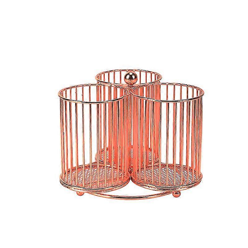 Rotation Pen Holder, Desk Pen Holder, Desk With 3 Compartments, Large Capacity, Black