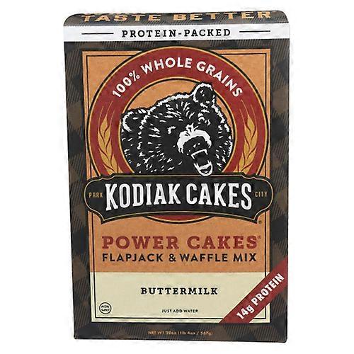 Kodiak Cakes Power Cakes Whole Grain Flapjack And Waffle Mix Buttermilk ,20 Oz(Case Of 6)