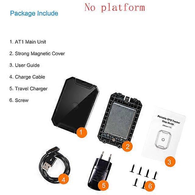 Jimi Concox AT1 GPS Tracker 6000mAh Batteria Forte Magnete Monitoraggio Vocale Localizzatore GPS Impermeabile Per Bicicletta Del Veicolo No Platfor...