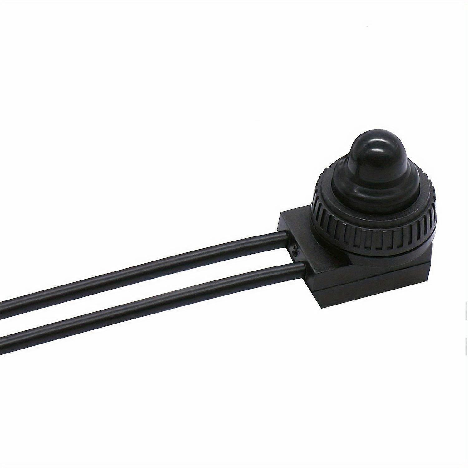 1pc/4pcs 12V Push-Button On-Off Switch, Carbhub 12V Push-Button On-Off Switch With 4" Leads For Motorcycle/Auto Car