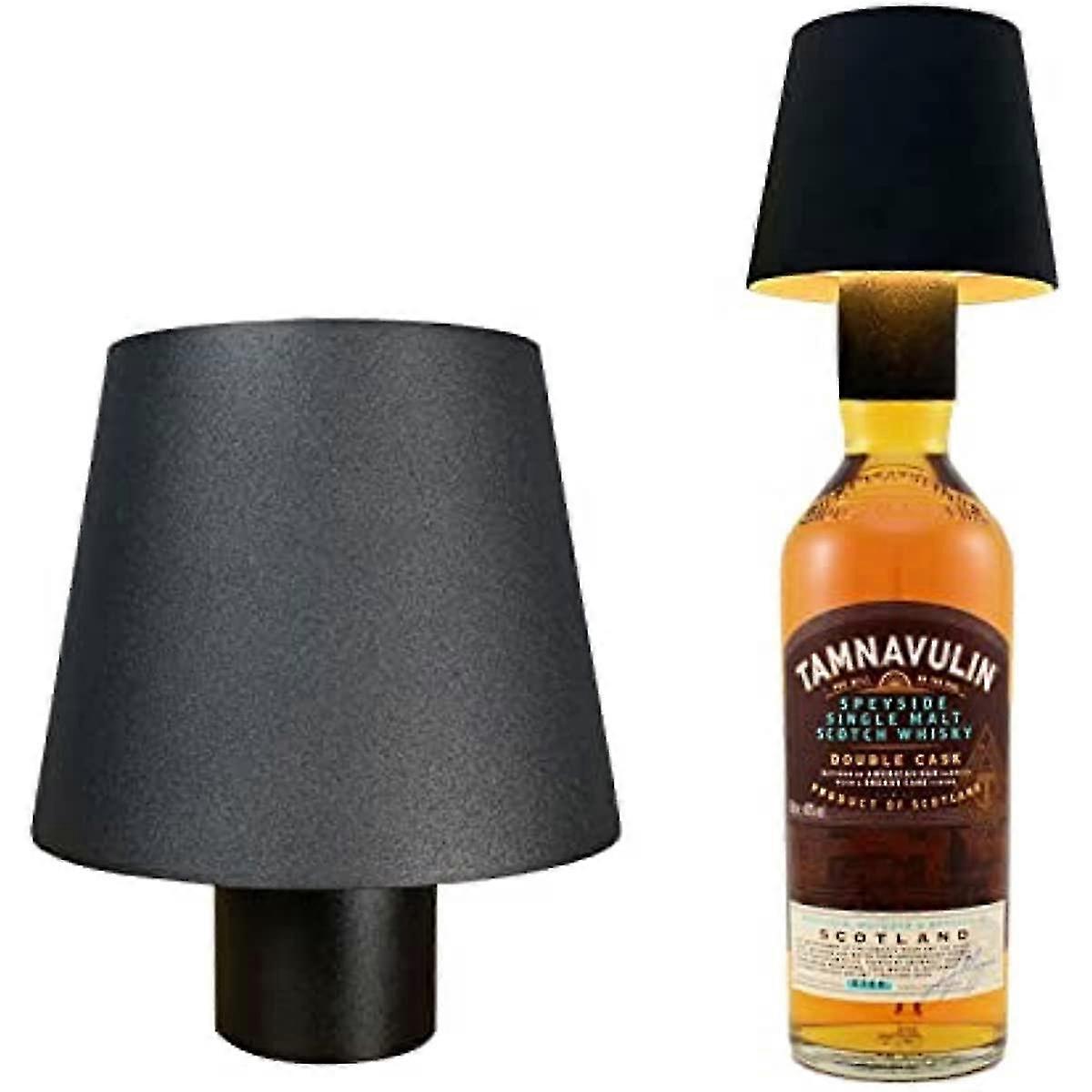 Wine Bottle Led Touch Lamp, 5200mAh IP54 Waterproof Outdoor Rechargeable Battery Night Light, Dimmable Cordless Table Lamp for Camping