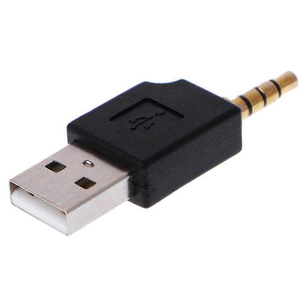 3.5mm إلى USB 2.0 ذكر أوكس محول مساعد لأبل لآي بود لخلط ورق اللعب 1st 2