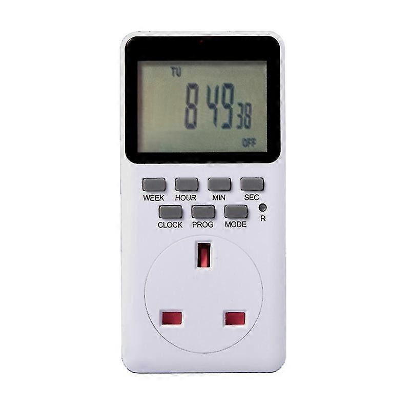 7 Day Digital Infinite Repeat Cycle Timer Eu Us Uk Plug For Electrical Outlets