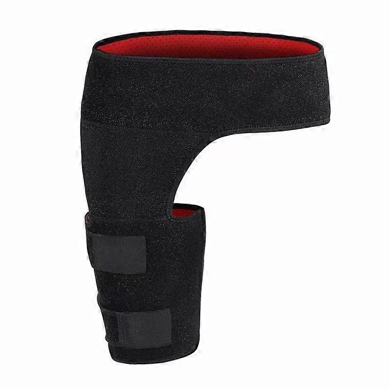 Black Exterior Red Interior Adjustable Support For Hip, Hip, Hamstring, Thigh And Sciatic Nerve Pain