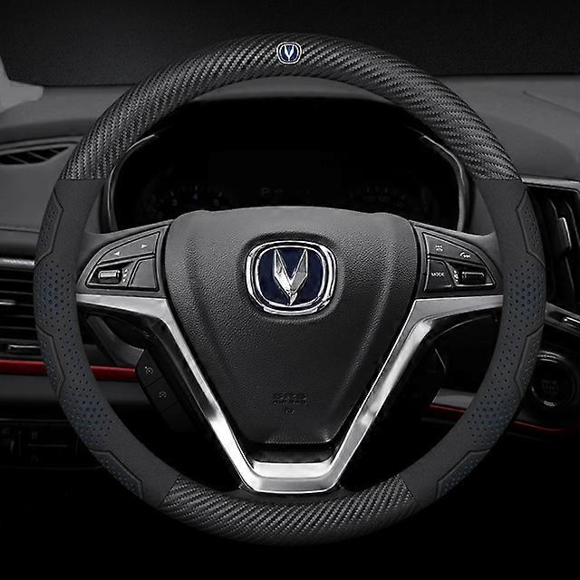 Car Non-slip Logo Steering Wheel Cover For Changan CS35 CS85 Aslvin CS75 CS95 CS15 CS70 Eado CS55 UNI-T UNI-K UNI-V Auchan Z6