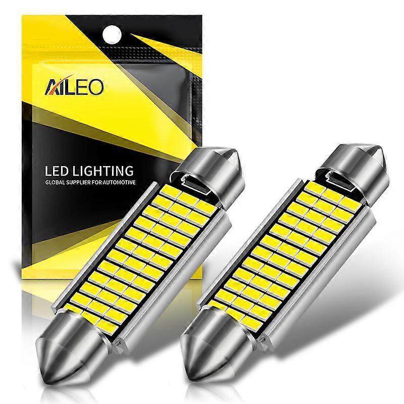 2PCS C5W LED 31mm 36mm 39mm 42mm C10W LED Bulb 4014 Chip 12V Reading Lamp Car Interior Light White 6000k Error Free
