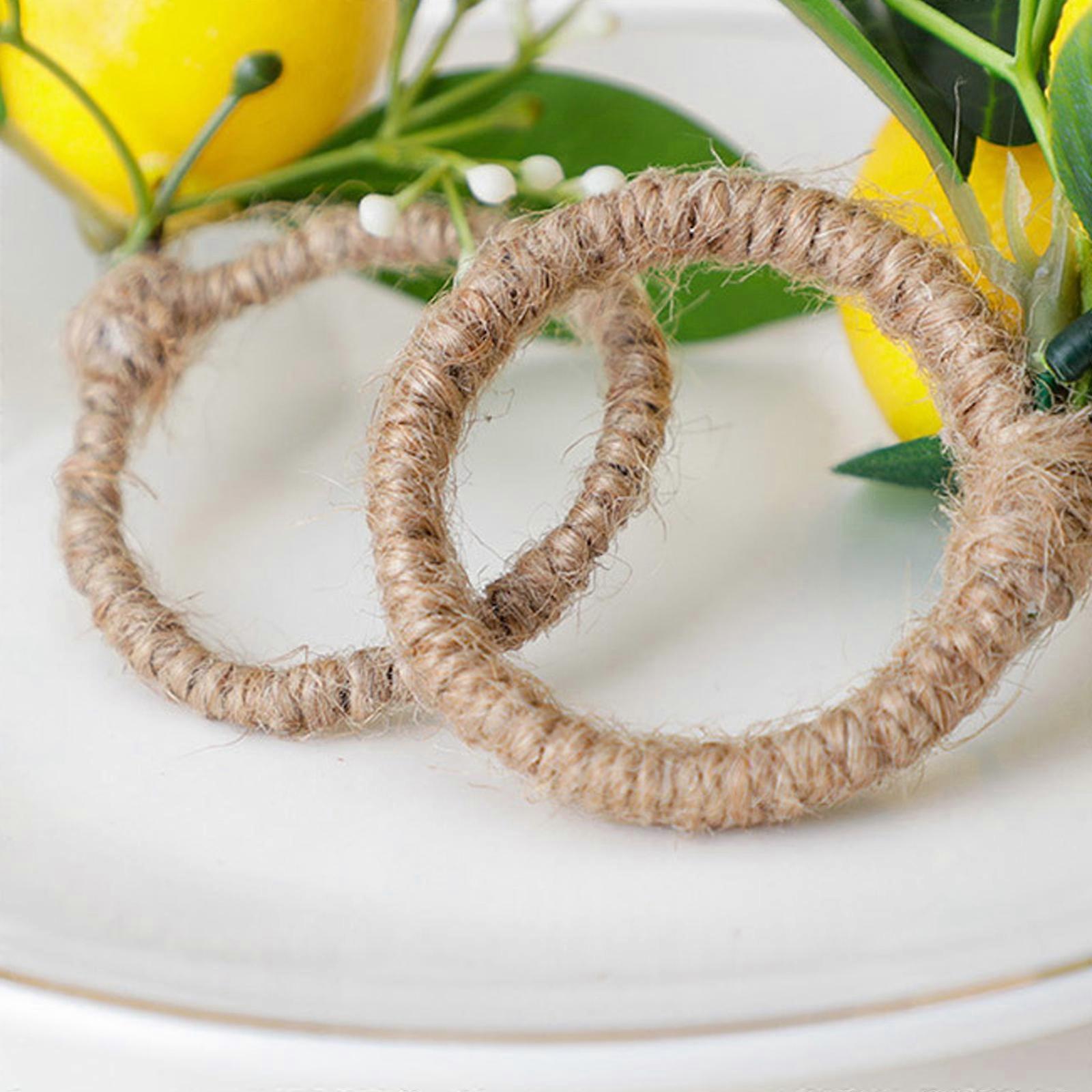 حلقات منديل تقليد الليمون المنزل الجدول الديكور البلاستيك الإبداعية الأصفر زينة محمولة ، 100 ٪ جديد