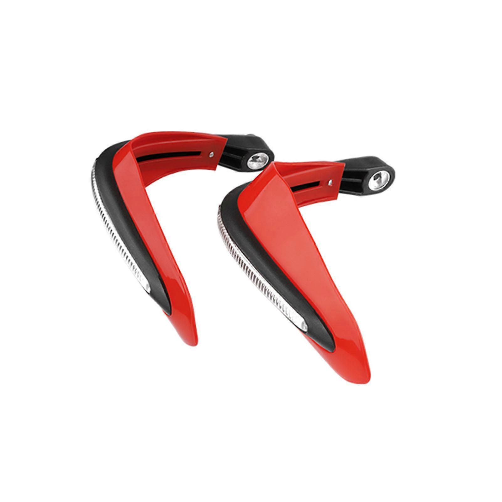 2Pcs Universal Motorcycle Handguards Handguards with LED Light Motorcycle Handguard Handlebar Protector