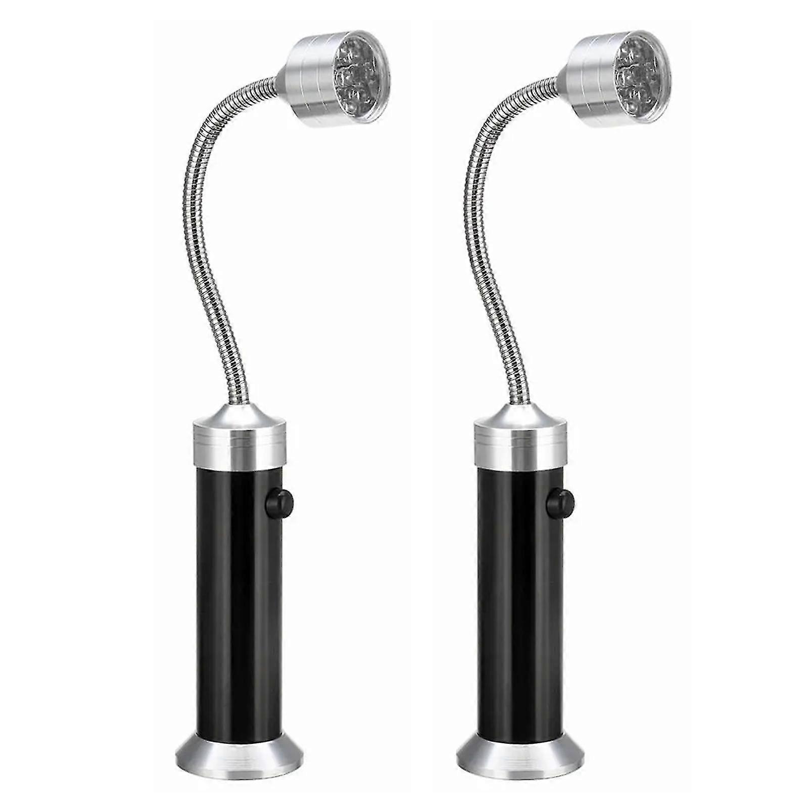 2pcs 9 Leds Bbq Grill Light With Magnetic Base Tool Lamp