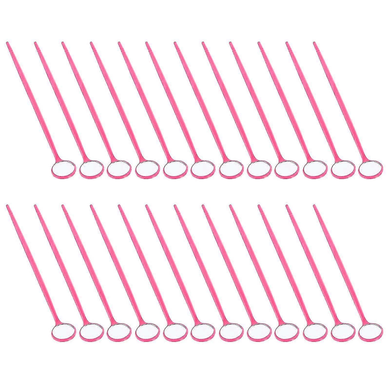 24 pcs כלי ריסים בדיקת שיניים מראה מראה שיניים רפואת שיניים מראה רופא שיניים מראה שיניים