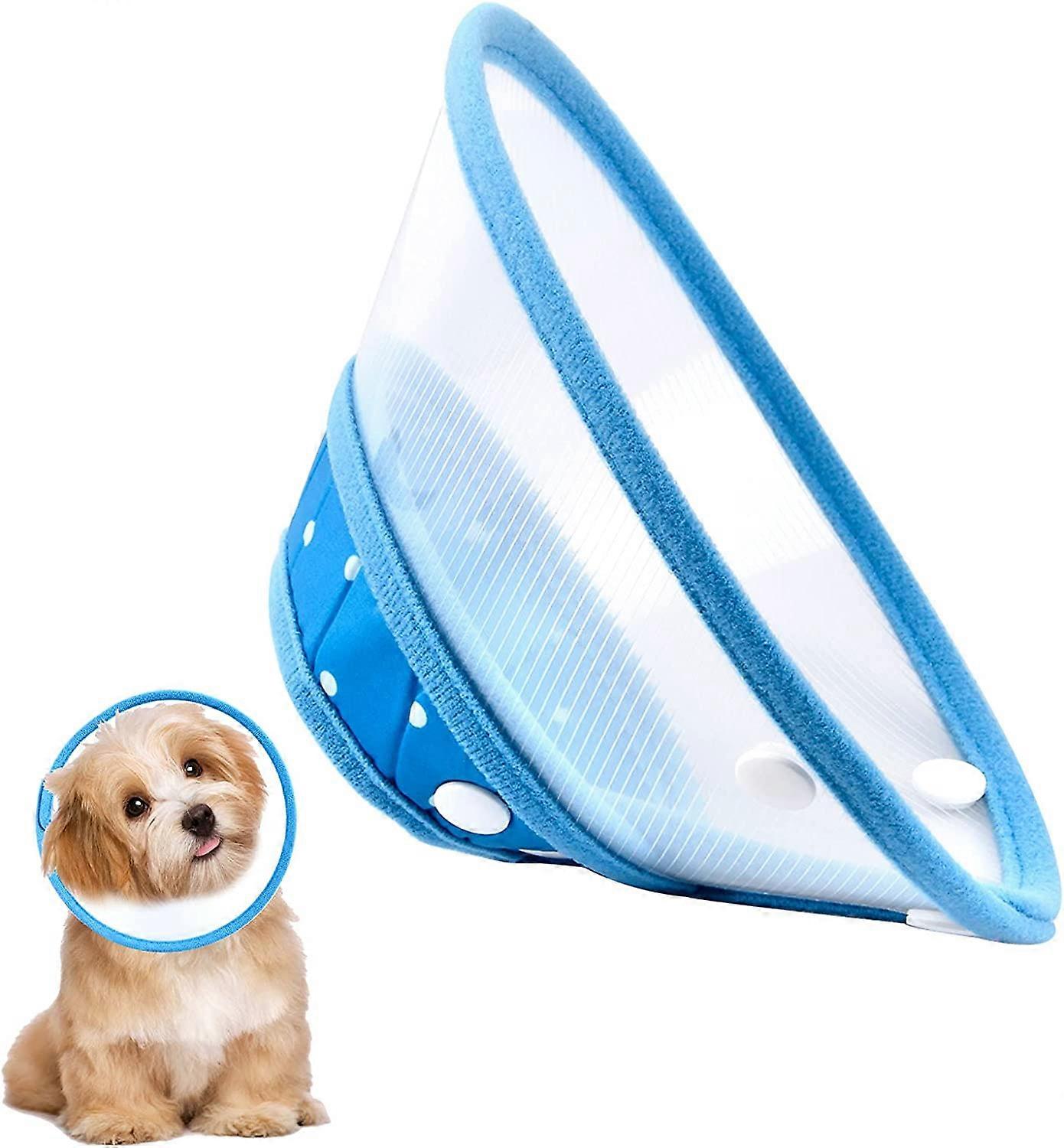 Pet Cone Collar Protective Cat Recovery Collar Cone Comfortable Cat Cone Collar Adjustable Elizabethan Collar Anti Bite Lick Plastic E-Collar After Su