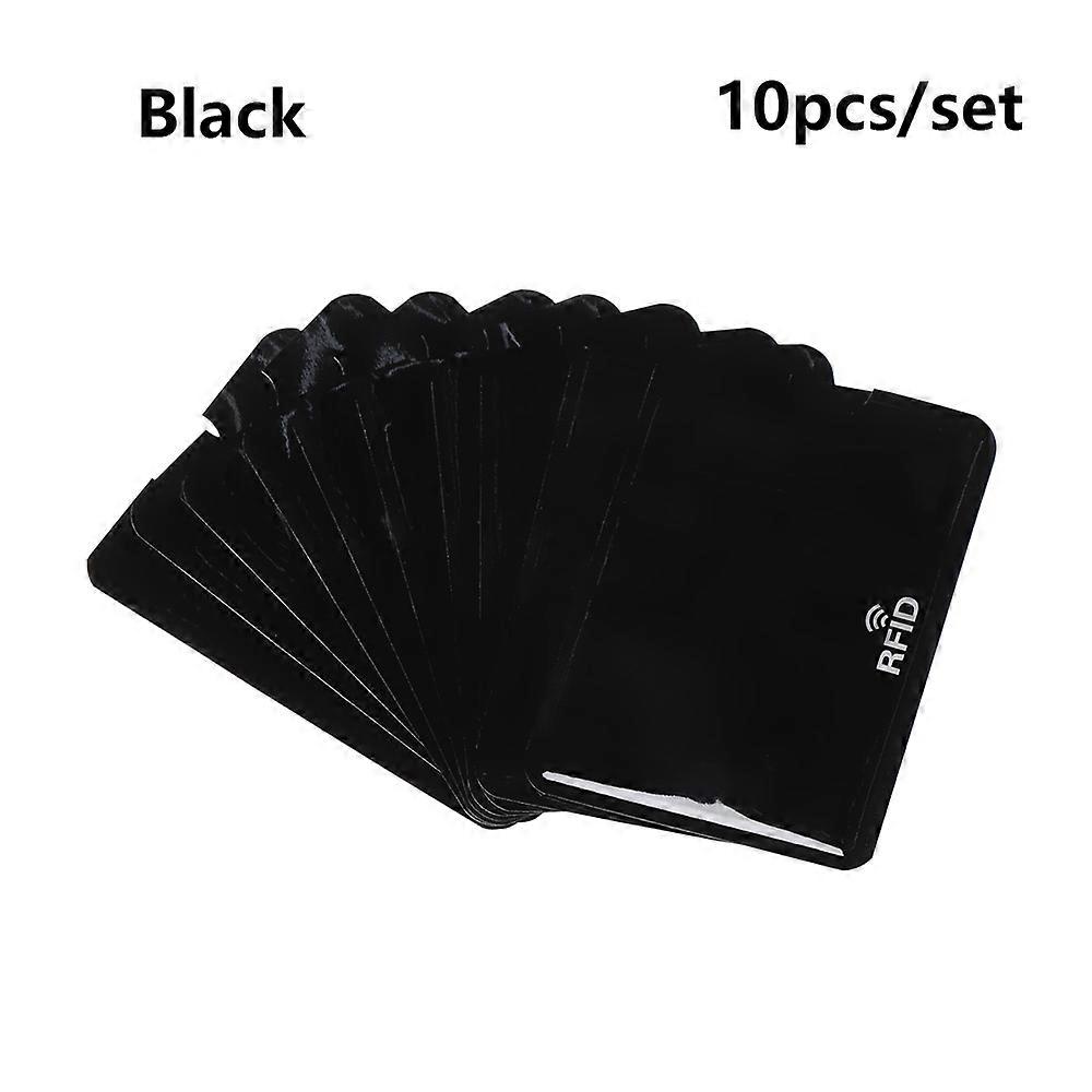10PC Anti Rfid Blocking Reader Lock Card Holder Id Bank Card Case Protection Aluminium Metal Smart Anti-theft Credit Card Holder
