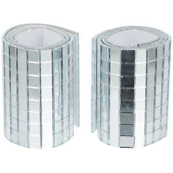 2 Rolls Adhesive Mirror Mosaic Stickers DIY Craft Decoration Mosaic Stickers