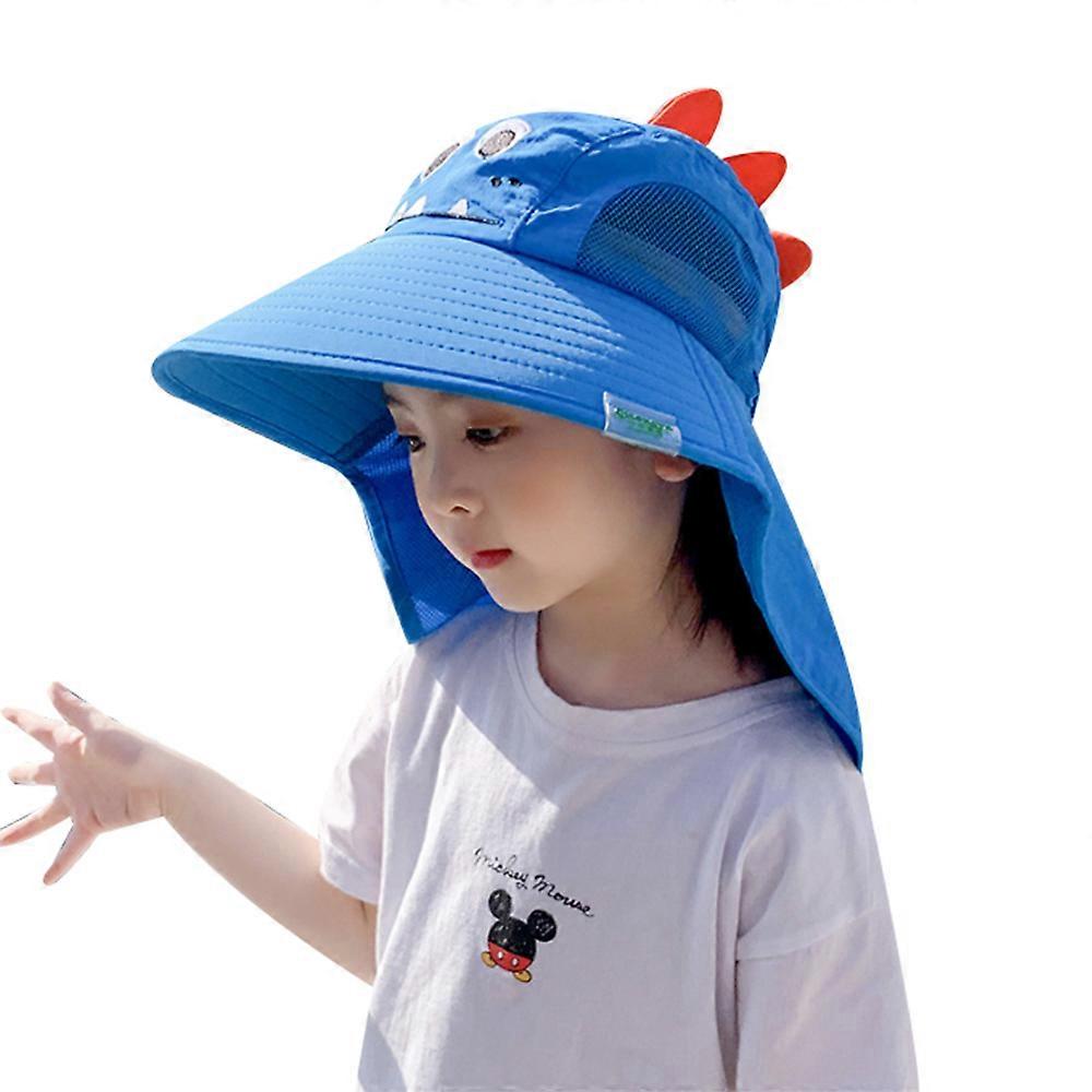 Sun Hat Kids Large Brim UV Protection with Neck Flap Mesh Fishing