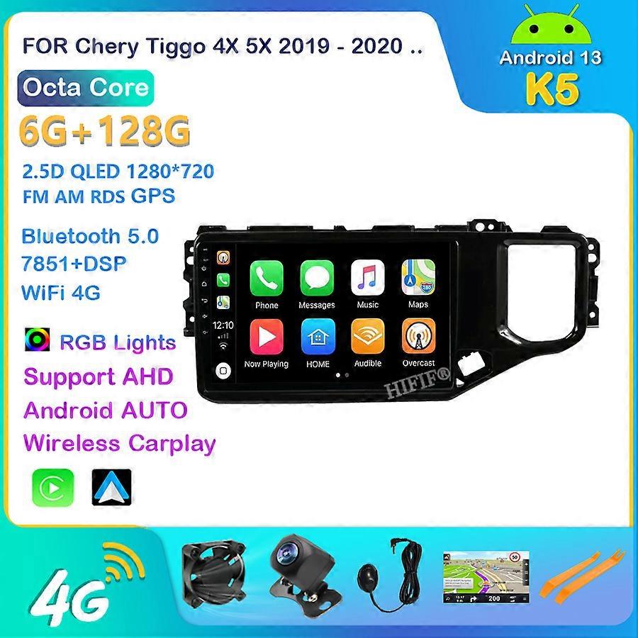 For Chery Tiggo 4X 5X 2019 2020 2 din Car Radio Stereo Multimedia BT Player Android 13 GPS Navigation DSP No DVD