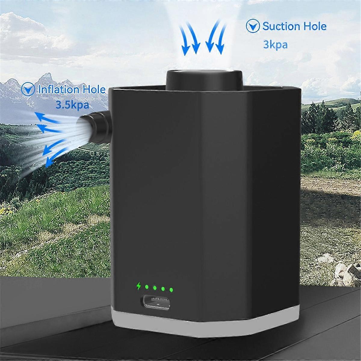 Portable Electric Air Pump Rechargeable Wireless Inflator for Swimming Rings Inflatable Sofas More