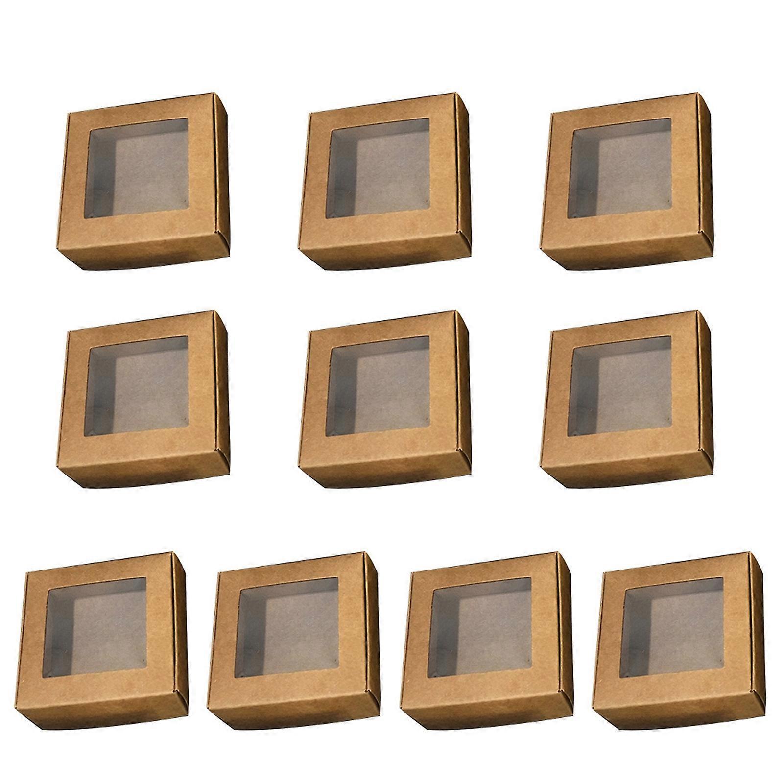 10Pcs Candy Boxes Hollow Storage Paper Thickened Multipurpose Gift Boxes for Wedding