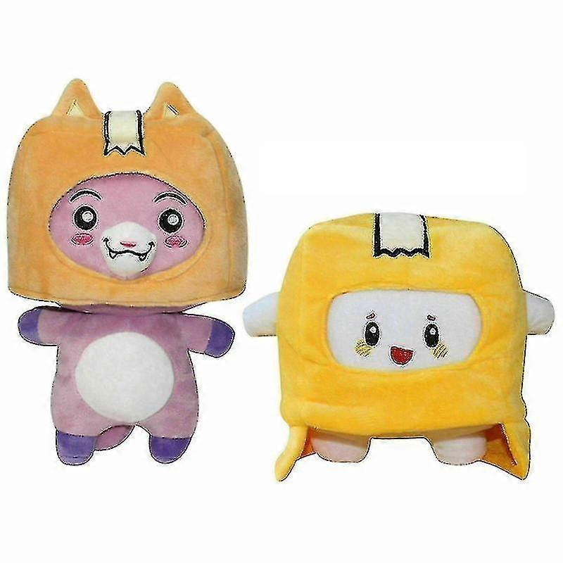 Lankybox Boxy + Foxy + Rocky+tree Plush Soft Stuffed Toy Kid Game Figu_y High Quality