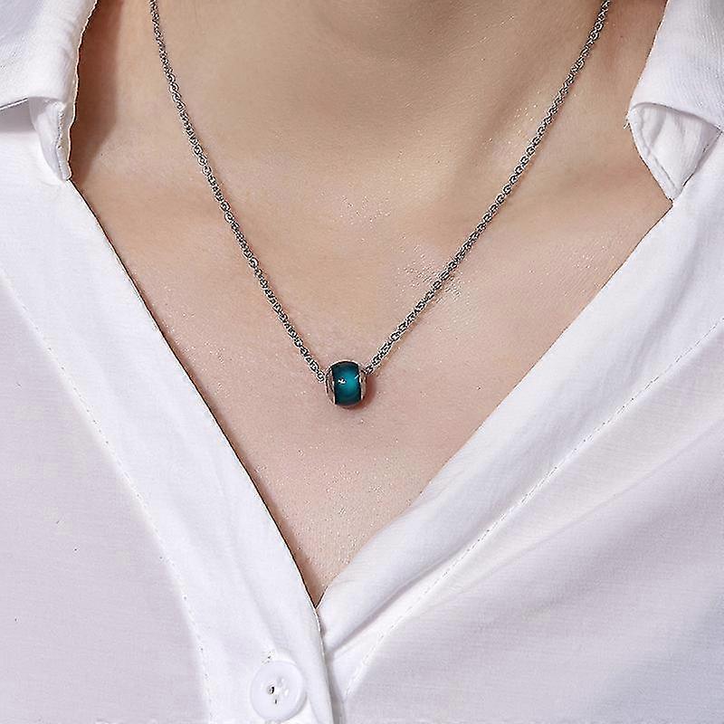 Lymphatic Heat Therapy Necklace Temperature Sensitive Colour Changing Pendant