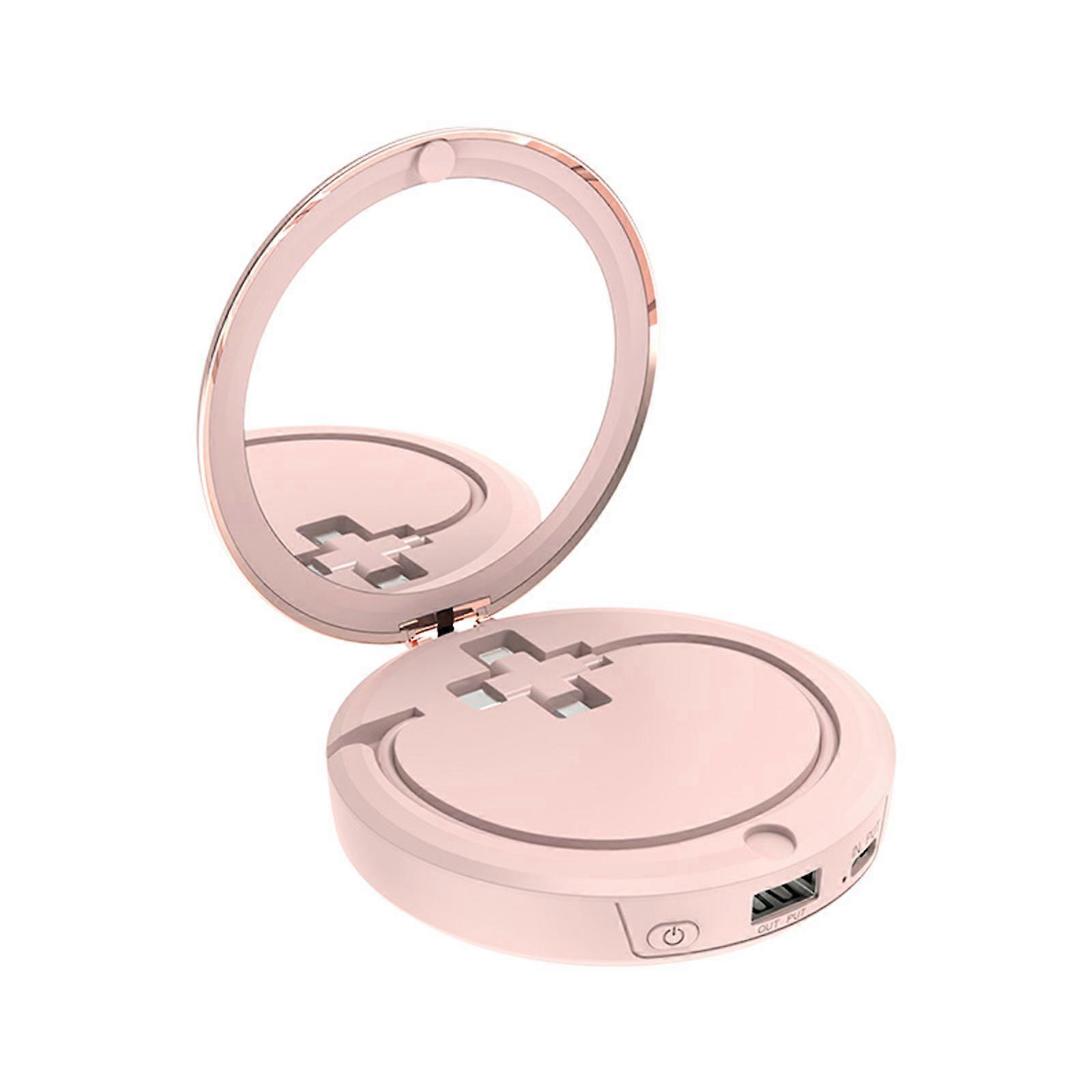Three-In-One Retro Multifunctional Hand Warmer Large-Capacity Hand Warmer With Makeup Mirror