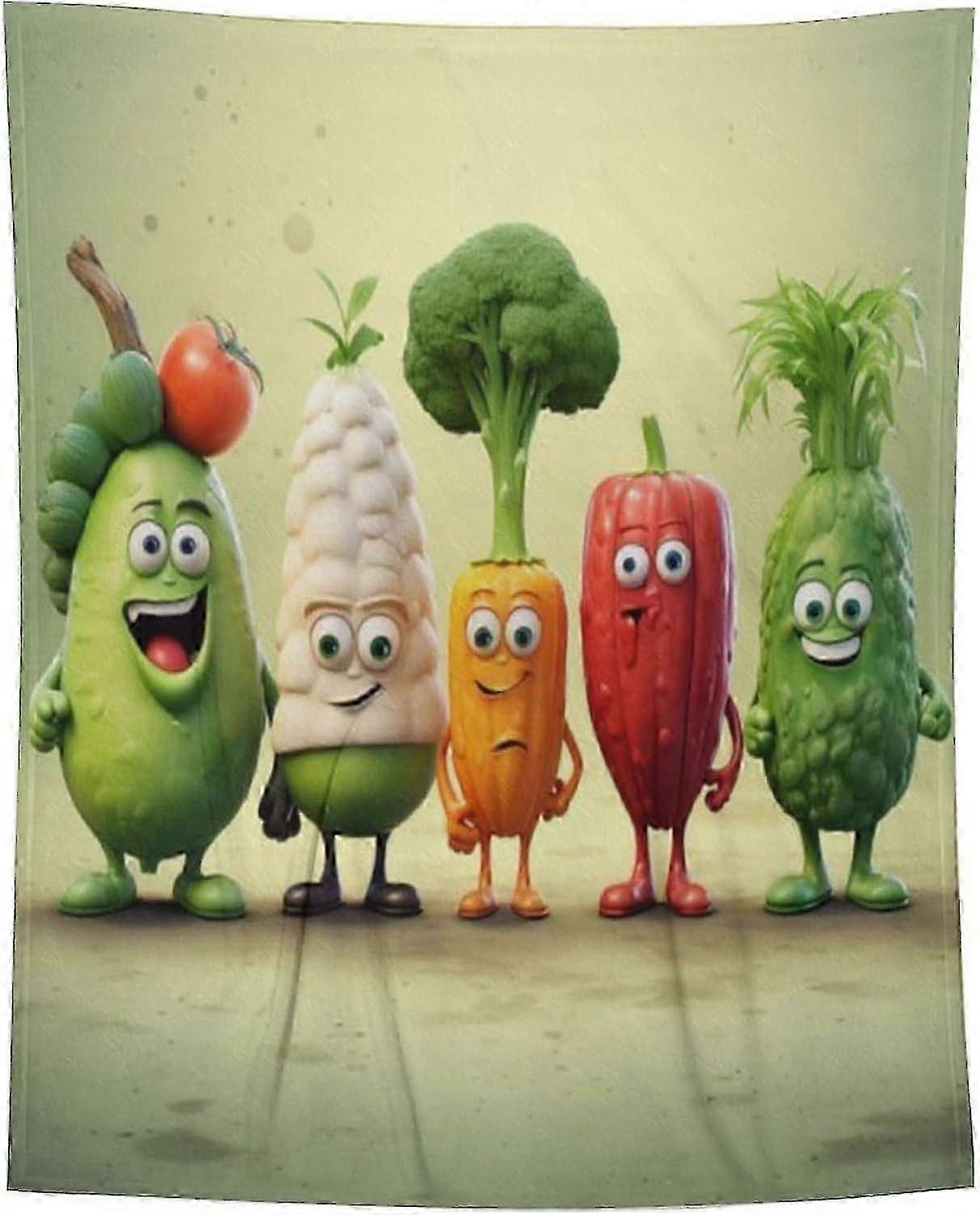 t2456 Blanket Cartoon Corn Blanket Super Soft Comfortable Warm AntiPilling Blanket Suitable for All Seasons Vegetables Blanket bn2456