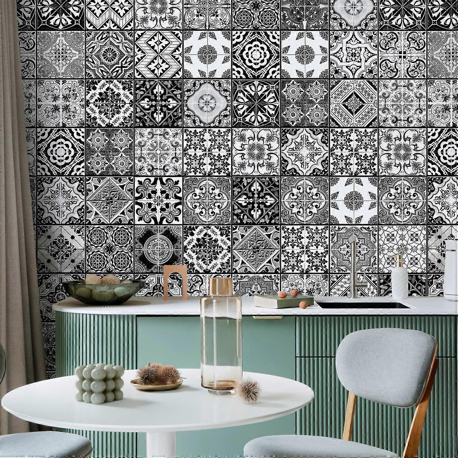 Tapeta-Arabesque-černá & bílá