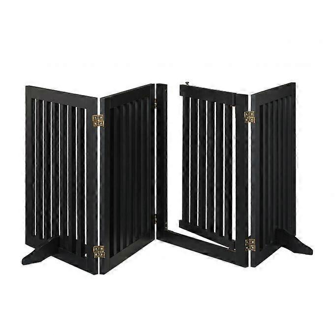 Black safety gate with door 70 cm