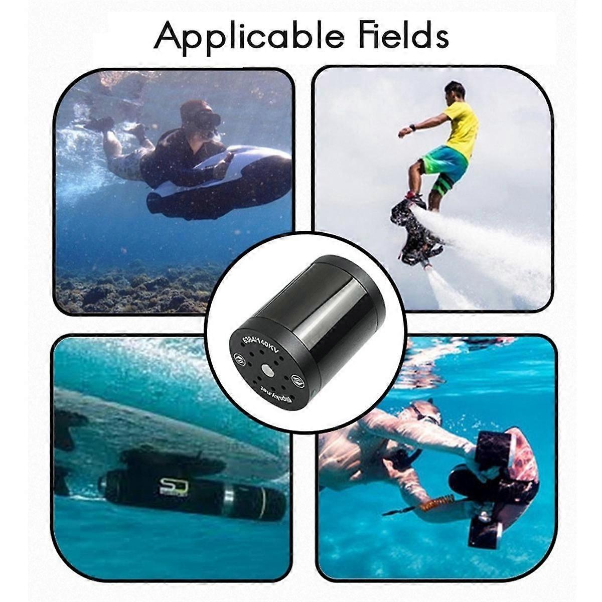 6384 Waterproof Brushless Motor 140KV 4200W 6-16S IP58 for Surfing Boat Underwater Thruster Hydro