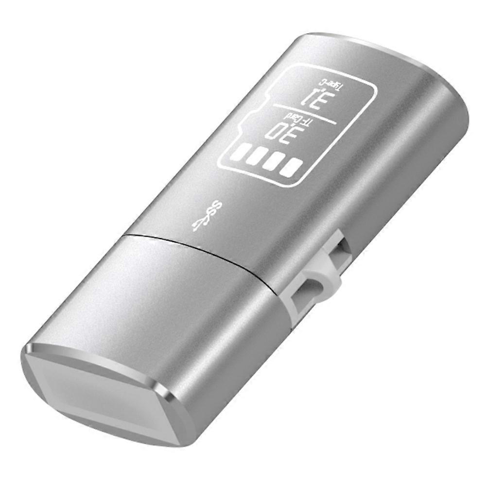Mini USB 3.1 Type C Card Reader for TF Cards Up to 2TB Compatible with MAC OS/Windows/Linux/Android