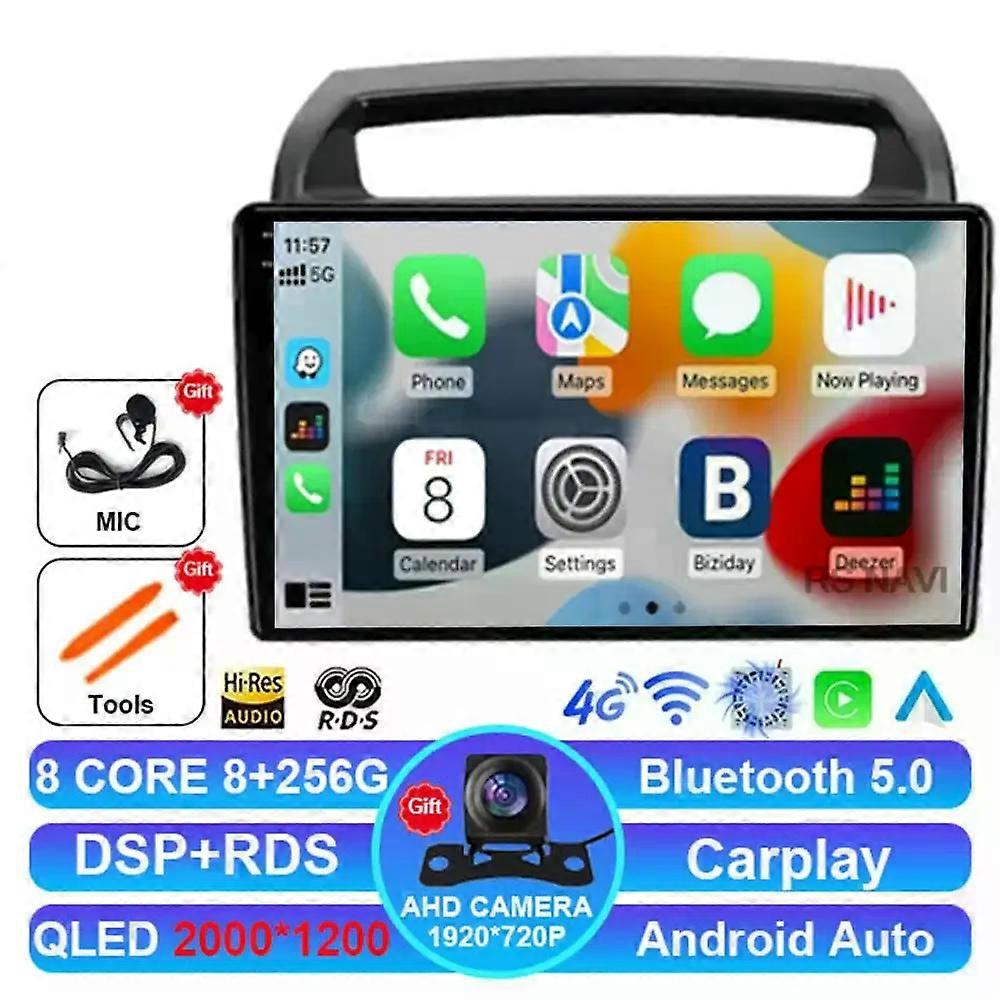 Android 14 Car Radio For Kia Carnival All-in-one Vq 2006 - 2014 Navigation Bt Dvd 4g Lte 5g Wifi Multimedia Dsp 2 Din Stereo Gps