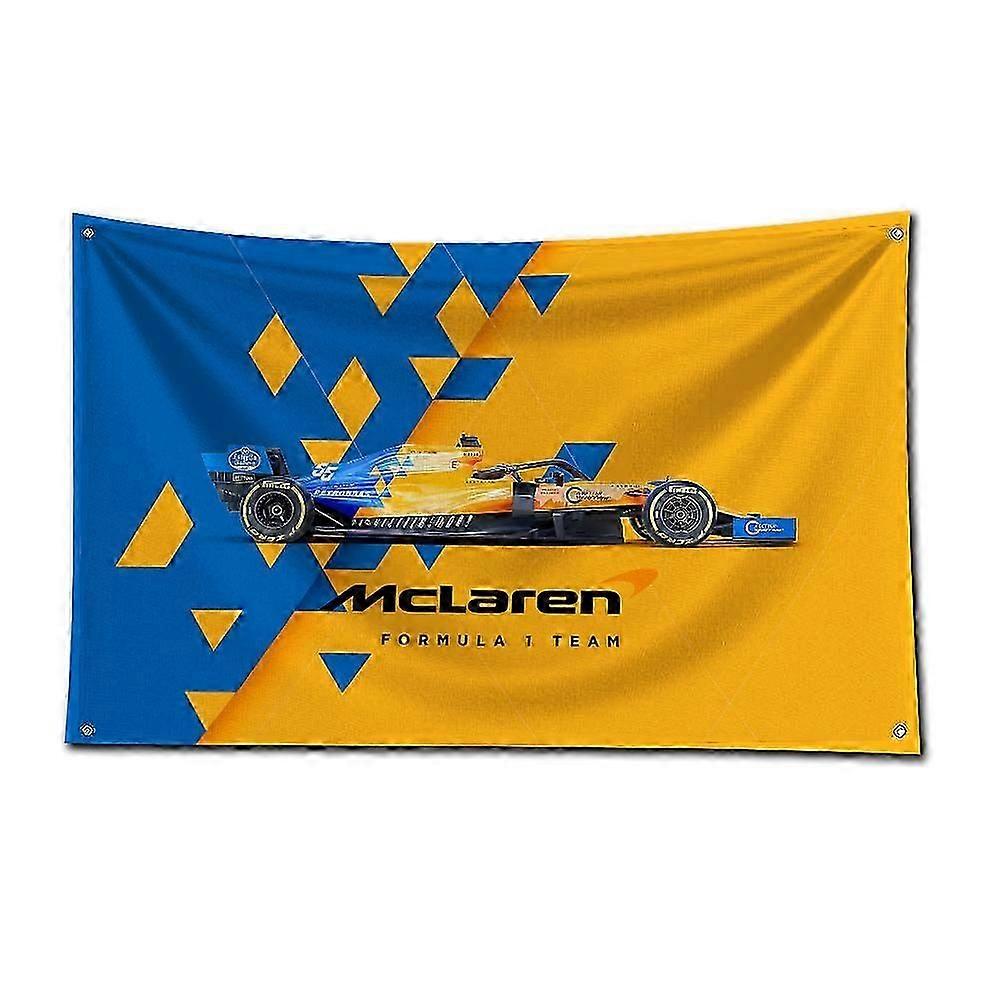 3x5 قدم F1 سباق العلم البوليستر الطباعة الرقمية راية للجراج جدار الفن خارج الباب الديكور مع الحلقات النحاسية M-mclarens