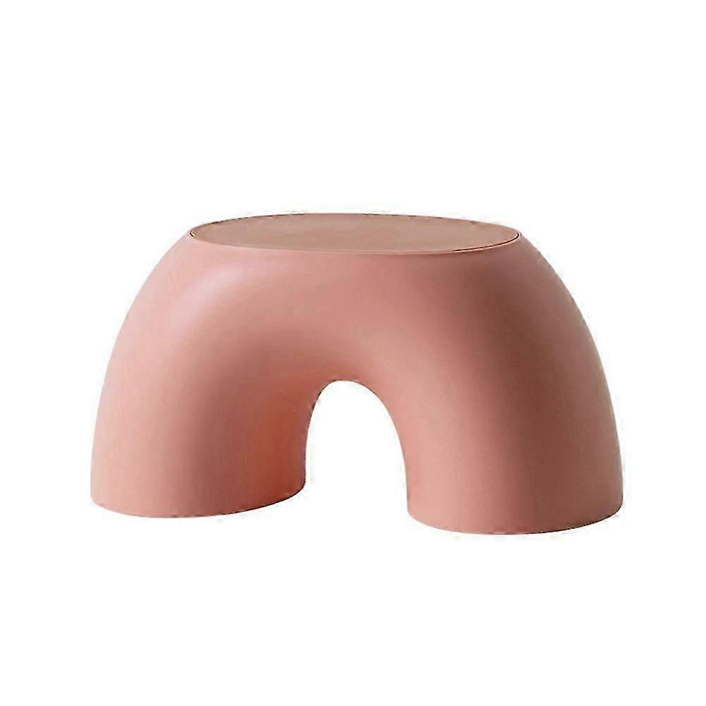 Pall Rainbow Shape Fotpall Barn Steg Pall Sits Sits För Vardagsrum Inomhusmöbler Barnpall Leksak Rosa
