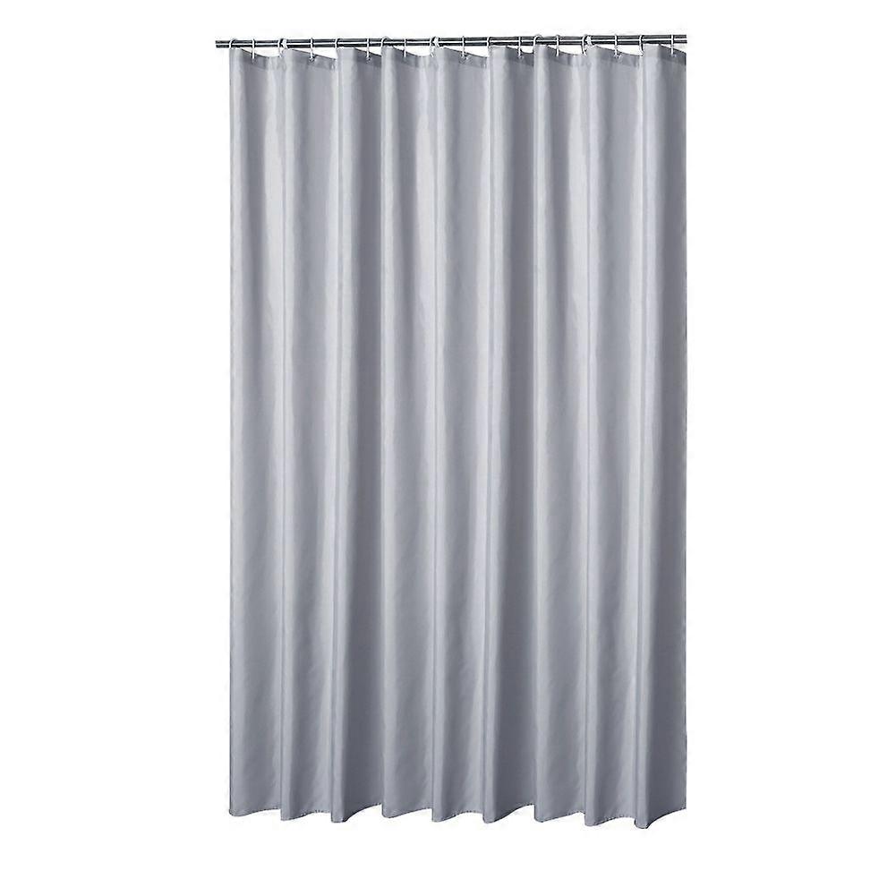 Durable Waterproof Mildew proof Lightproof Bathroom Curtain with Hooks(2#)