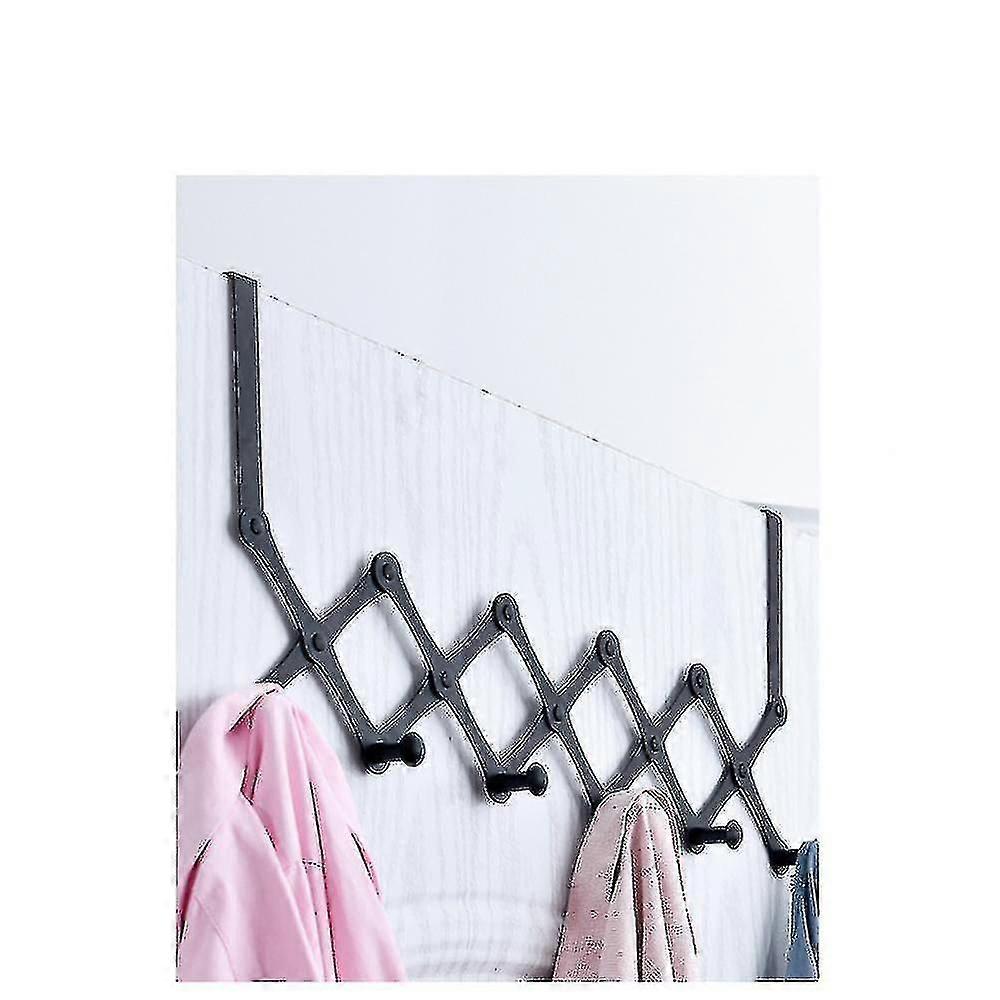 Gz Door Hook Storage Rack, Retractable Metal Hanger Door, Durable And Rust-proof