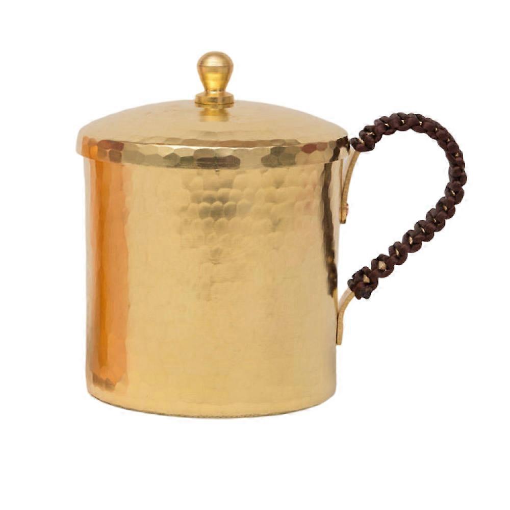 Copper Cup copper tea cup thickened Cup with lid creative Cup durable copper tea set