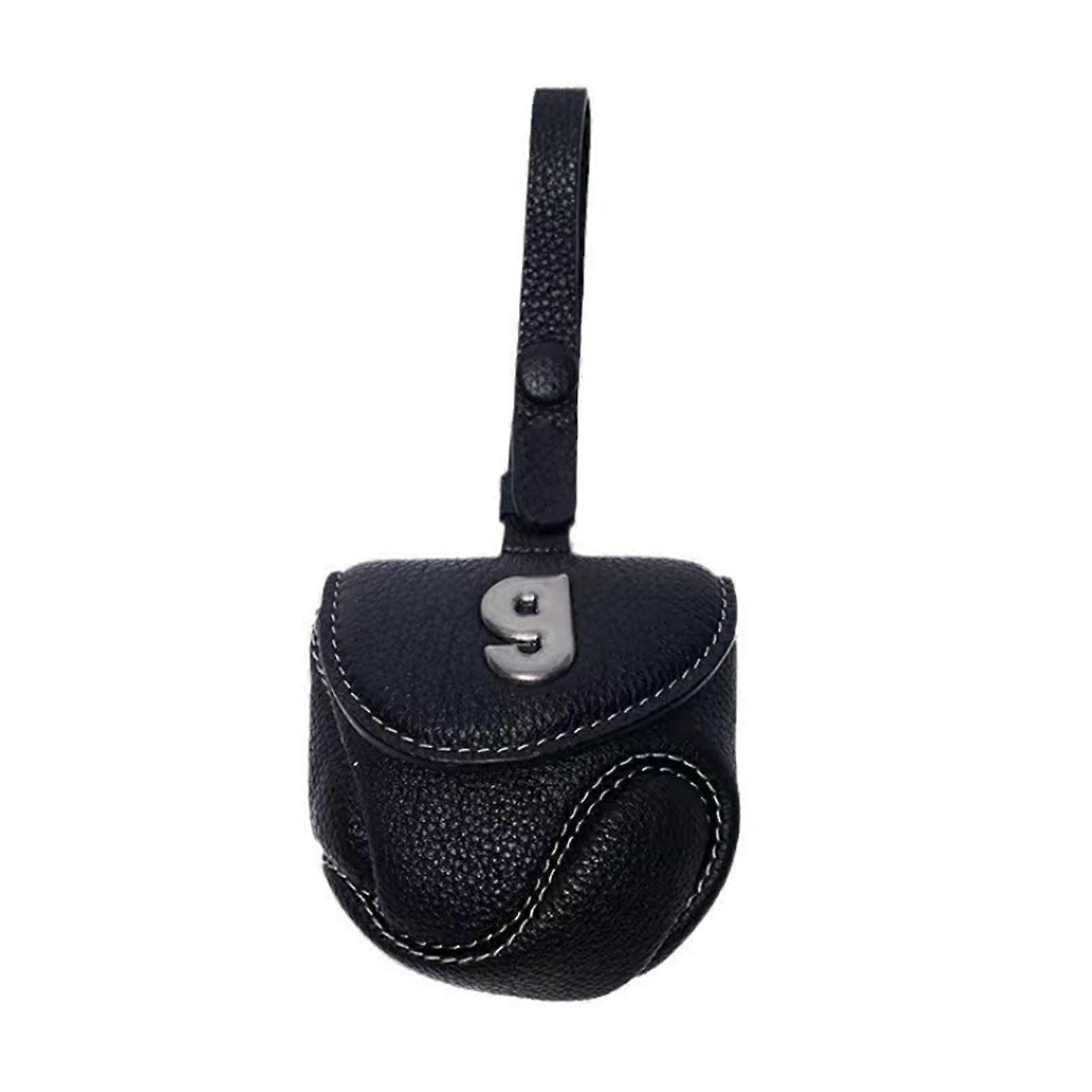 Faux Leather Baseball Earphone Bag Waterproof Portable Coin Keys Wireless Earbuds Holder Organizer Pouch Portable Wallet Keychain Case