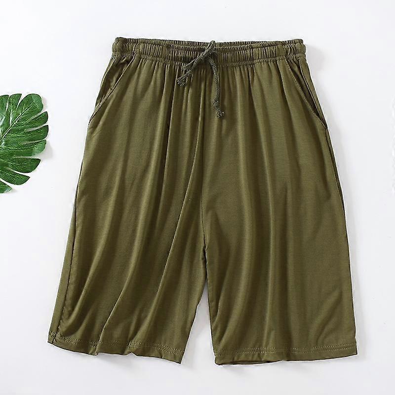 Summer Men's Loose Shorts Thin Elasticity Breathable Stretch Quick-Drying Casual Plus Size Pajama Pants Beach Shorts
