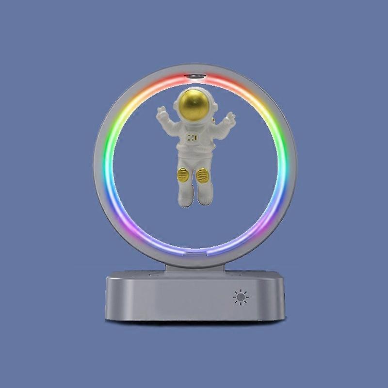 Enceinte Bluetooth TWS Y-558 à lévitation magnétique pour astronaute avec lumière RVB, style : Golden Basic Golden Basic