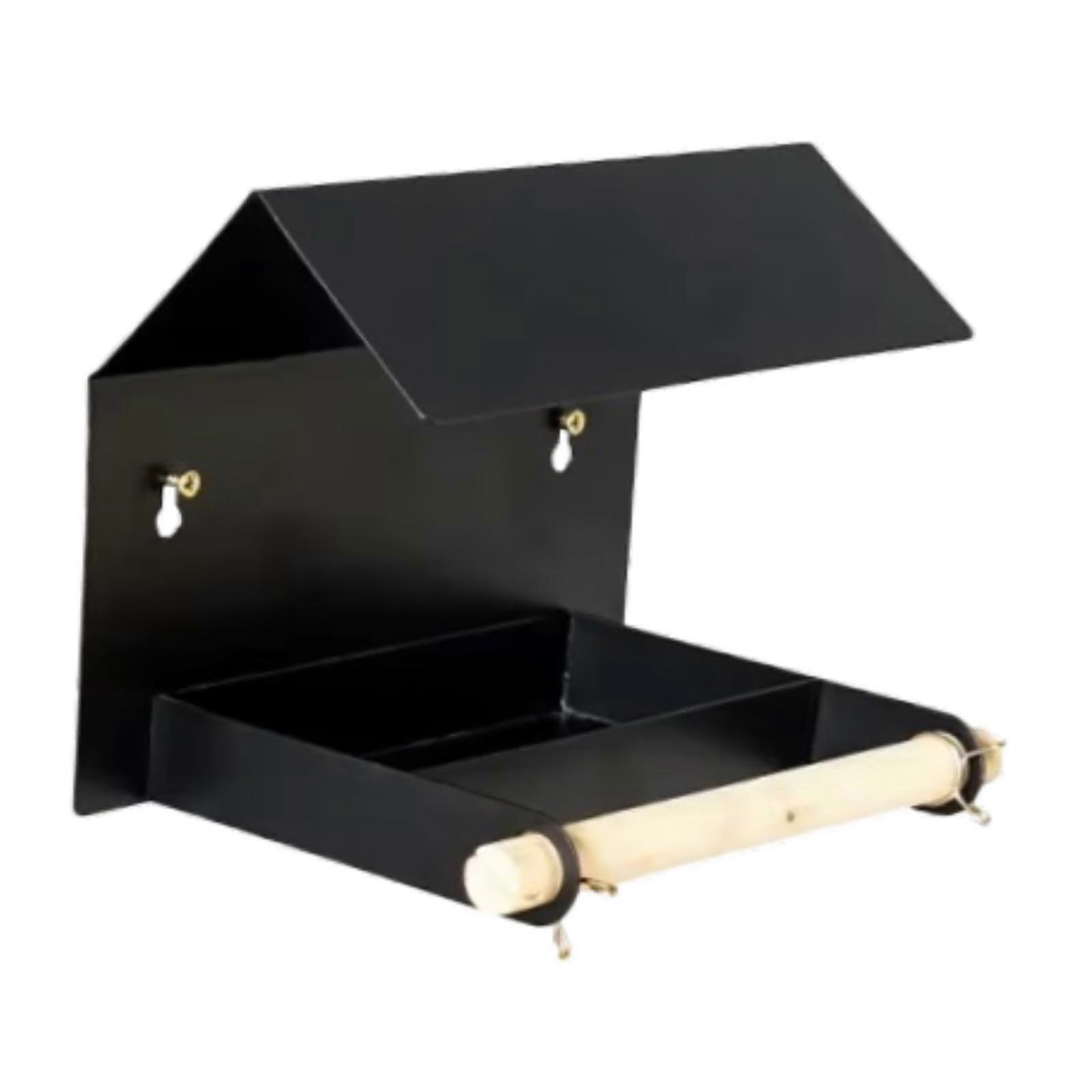 Hanging Bird Feeder Weatherproof Bird Feeding for Patio Yard Backyard Black