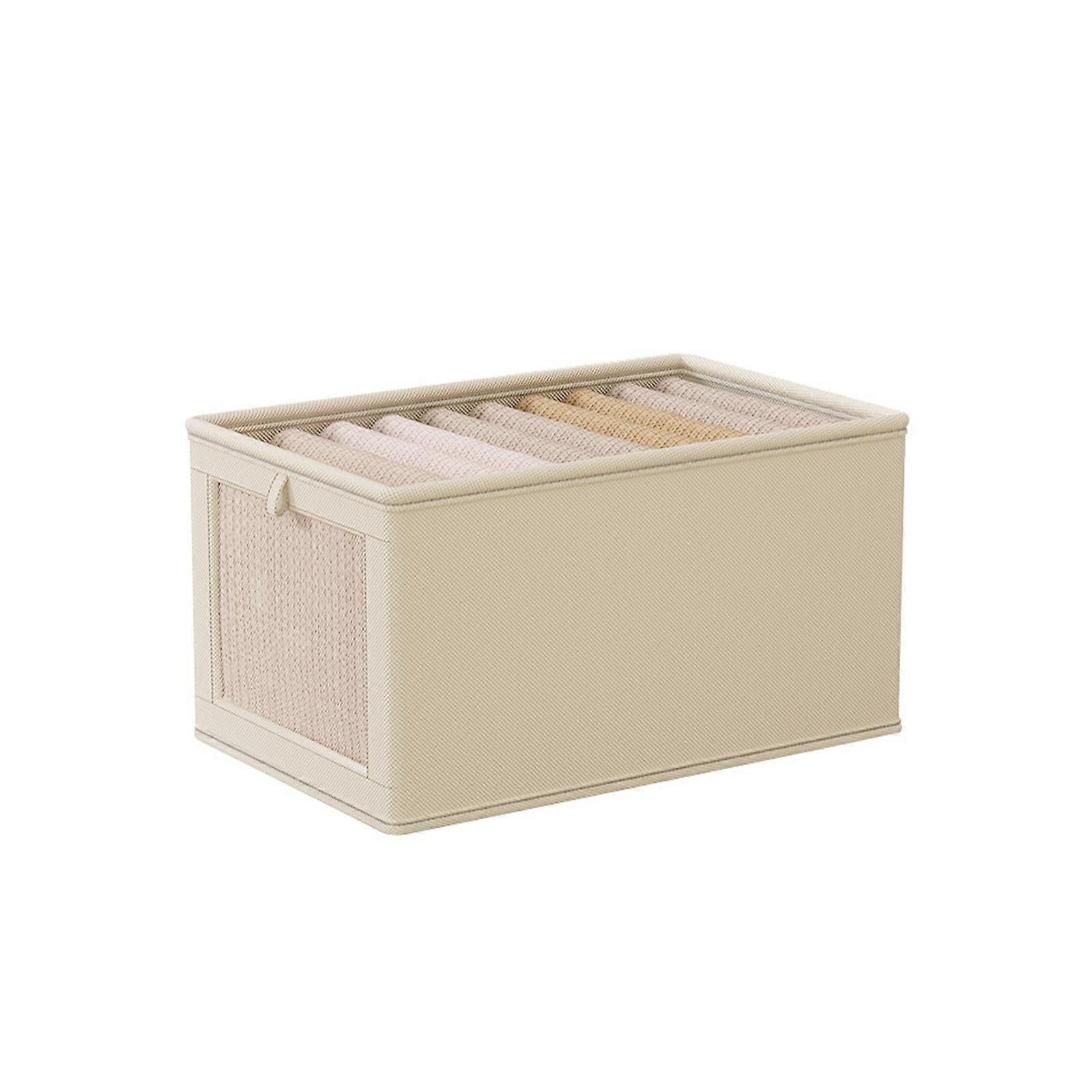 Foldable Fabric Storage Baskets with Handles for Closet Organization - Large, Durable, Collapsible, Grey Color