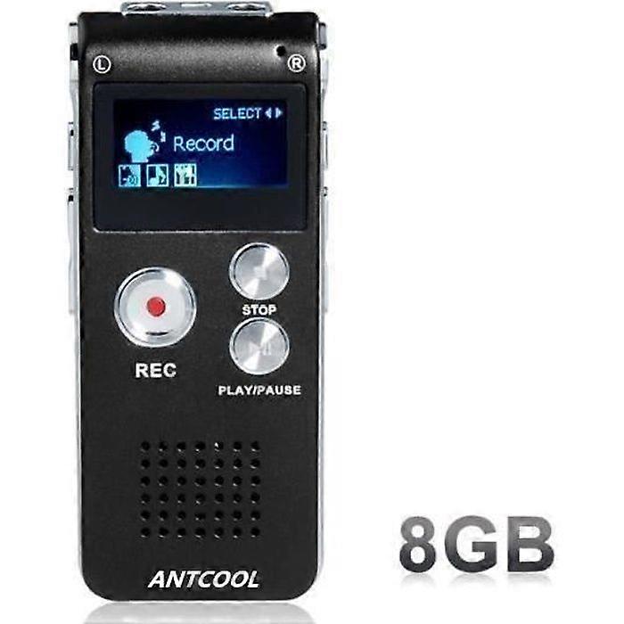 Voice Recorder - ANTCOOL - Mini USB - 8 GB - 650 hours - MP3 Player